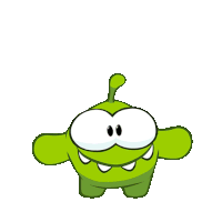 Taking A Look Om Nom Sticker - Taking A Look Om Nom Cut The Rope Stickers