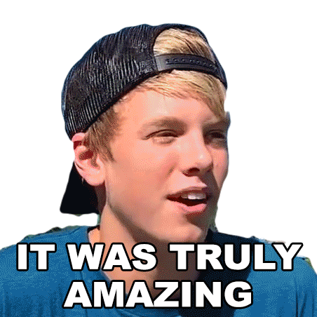 It Was Truly Amazing Carson Lueders Sticker - It Was Truly Amazing Carson Lueders It Was Just Great Stickers
