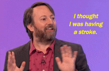 I Thought I Was Having A Stroke David Mitchell GIF - I Thought I Was Having A Stroke David Mitchell Wilty GIFs