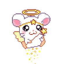 kawaii sanrio mouse angel i love you