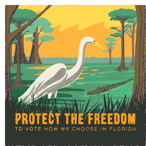 Vrl Protect The Freedom To Vote How We Choose In Florida Sticker - Vrl Protect The Freedom To Vote How We Choose In Florida Florida Stickers