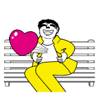 Bench Man Sticker - Bench Man Yellow Suit Stickers