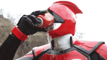 Red Ranger Thirsty GIF - Red Ranger Thirsty Power Rangers GIFs