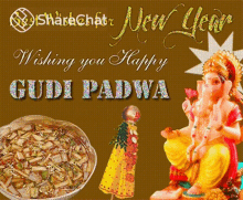 Happy New Year Wishing You Happy Gudi Padwa GIF