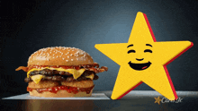 carls jr western bacon cheeseburger burgers hamburger fast food