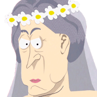 Surprised Miss Havisham Sticker - Surprised Miss Havisham South Park Stickers