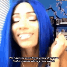 Sasha Banks We Have The Most Loyal Craziest Insane Fanbase In The Whole Entire World GIF
