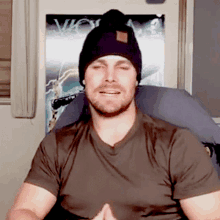 Stephen Amell Handsome GIF - Stephen Amell Handsome Beanie GIFs