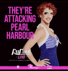 they 're attacking pearl harbour drag race live poster