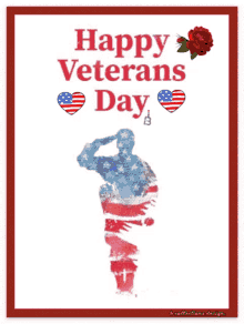 usa flag happy veterans day