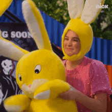 Playing With Bunny Plushie Lex GIF - Playing With Bunny Plushie Lex Side Hustle GIFs