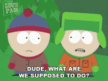 Dude What Are We Supposed To Do Kyle Broflovski GIF