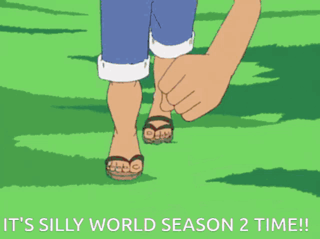 a picture of luffy from one piece with the caption it 's silly world season 2 time !