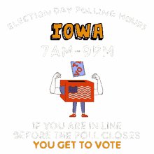 iowa ia election day polling hours 7am9pm vote