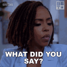 What Did You Say Andrea Barnes GIF - What Did You Say Andrea Barnes Sistas GIFs