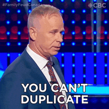You Can'T Duplicate Her Answers Gerry Dee GIF - You Can'T Duplicate Her Answers Gerry Dee Family Feud Canada GIFs