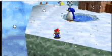 Mario Penguin GIF - Mario Penguin Drop GIFs