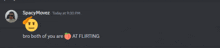 a screenshot of a conversation between spacemovez and another person