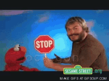 Stop Elmo GIF - Stop Elmo Jack Black GIFs