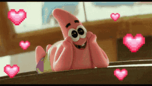 Patrick Star In Love GIF - Patrick Star In Love Hearts GIFs