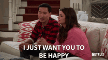 I Just Want You To Be Happy Tiffani Thiessen GIF - I Just Want You To Be Happy Tiffani Thiessen Eddie Shin GIFs