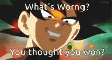 Goku Black You Thought GIF - Goku Black You Thought You Won GIFs
