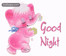Good Night - Baby Elephant.Gif GIF - Good Night - Baby Elephant Good Night Good Night Wishes GIFs