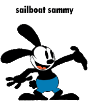 Sailboat Sammy Oswald Sticker - Sailboat Sammy Sailboat Sammy Stickers