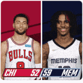 Chicago Bulls (52) Vs. Memphis Grizzlies (59) Half-time Break GIF - Nba Basketball Nba 2021 GIFs