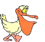 a cartoon drawing of a duck with a person on it