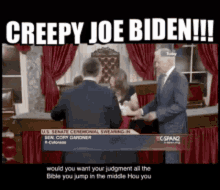 Creepy Joe Biden GIF - Creepy Joe Biden Come Here GIFs