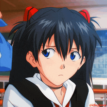 Asuka Asuka Langley Soryu GIF - Asuka Asuka Langley Soryu Black Haired Asuka GIFs