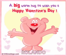 Happy Valentines Day Hug Me GIF - Happy Valentines Day Hug Me Cute Bear GIFs