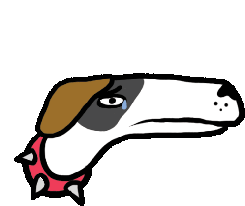 Animation Dog Sticker - Animation Dog Sad Stickers