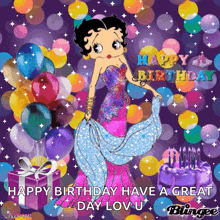 Happy Birthday Cake GIF - Happy Birthday Cake Betty Boop GIFs