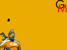 a yellow background with the word monday and a cartoon character