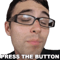 Press The Button Steve Terreberry Sticker - Press The Button Steve Terreberry Click The Button Stickers