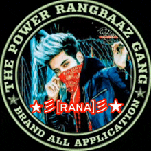 a logo for the power rangbaaz gang brand