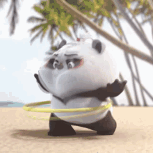 Bamboo Panda Brag GIF - Bamboo Panda Brag Hula Hoop GIFs