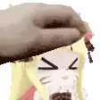 a pixel art of a girl wearing a cowboy hat and eating a cookie .