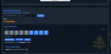a computer screen shows an interactive example of a search