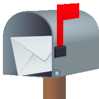 Open Mailbox With Raised Flag Objects Sticker - Open Mailbox With Raised Flag Objects Joypixels Stickers