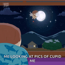 Flying Eric Cartman GIF - Flying Eric Cartman Cupid Me GIFs