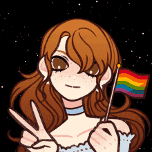 Pride Anime Girl GIF - Pride Anime Girl Anime Girl Pride GIFs