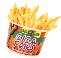 Potato Potato Corner Sticker - Potato Potato Corner Fries Stickers