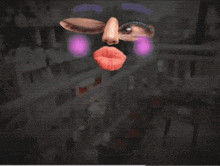 a computer screen with a cartoon face and the words woop woop on the bottom