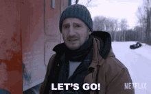 Lets Go Liam Neeson GIF - Lets Go Liam Neeson The Ice Road GIFs
