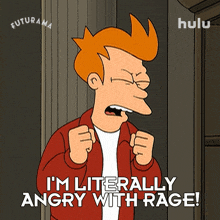 i%27m literally angry with rage philip j fry futurama i am so mad my blood is boiling