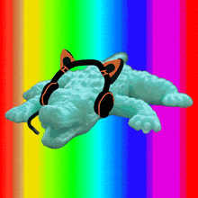 Rainbow Alligator GIF