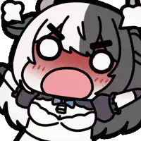 a cartoon drawing of a girl with an angry expression on her face
